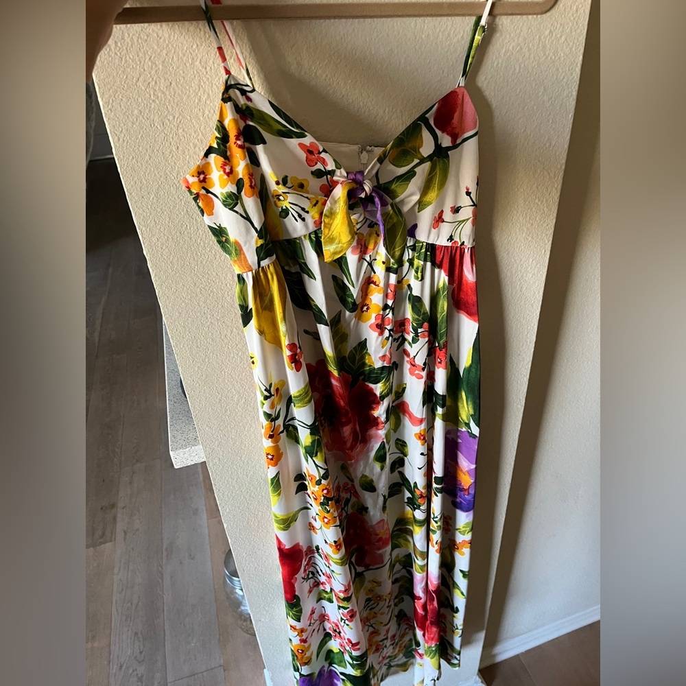 Floral mid length dress